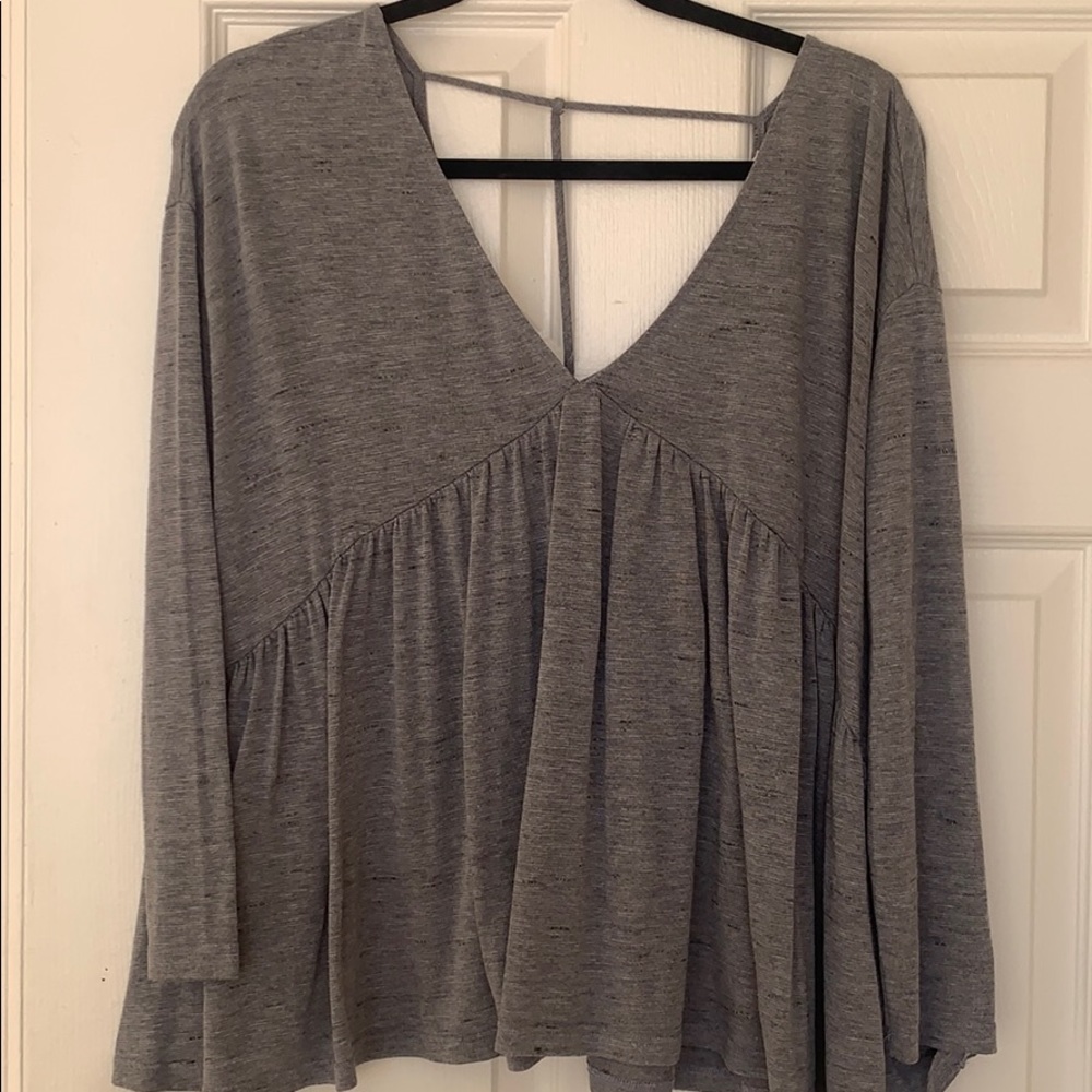 Lush plunging baby doll top